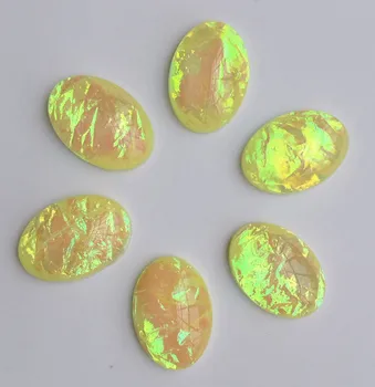 

Resin Stone Diameter 13x18mm Oval 65# high-quality Cabochon Dome Flat back beads DIY Jewelry Finding Cameo Pendant Setting