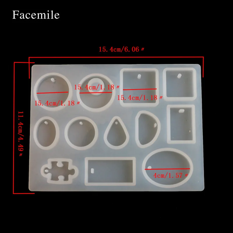 Силиконовая форма DIY для изготовления ювелирных изделий ожерелье ювелирные изделия кулон формы для изготовления ручной работы геометрическая форма украшения дома