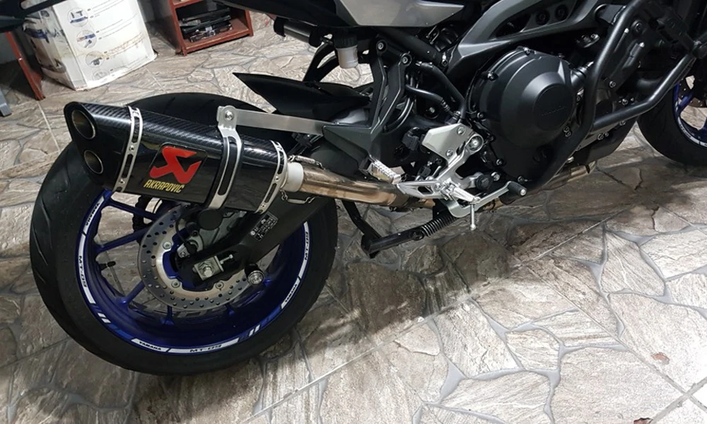 Универсальный Akrapovic Мотоцикл выхлопная труба модифицированный мото Глушитель выхлопная труба для Yamaha R6 YZF Z800 Z900 CB650F KTM390 Ninja400