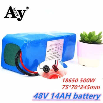 

Electric bicycle battery 18650 battery pack 13S4P 48V 14Ah 48V 14000mAh 500W powerful bicycle lithium battery with BMS