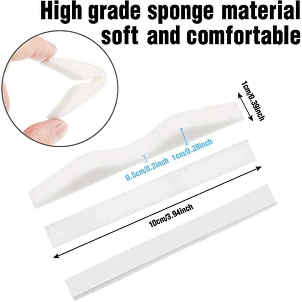 10pcs Diy Self-adhesive Sponge Seal Nose Bridge Pads Strip For Masks Comfortable Breathe Smoothly Pad Mask Accessory