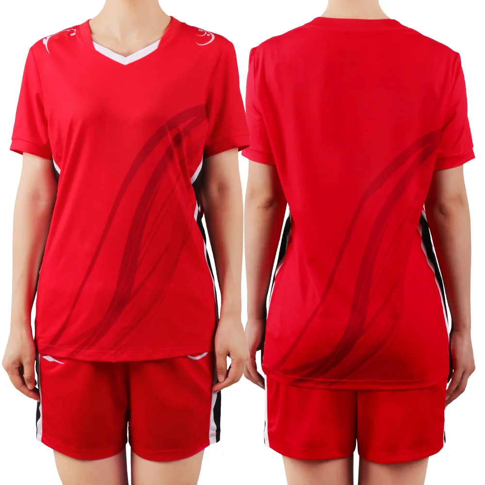 Unique design women volleyball jersey 100%ployter breathable volleyball uniforms design