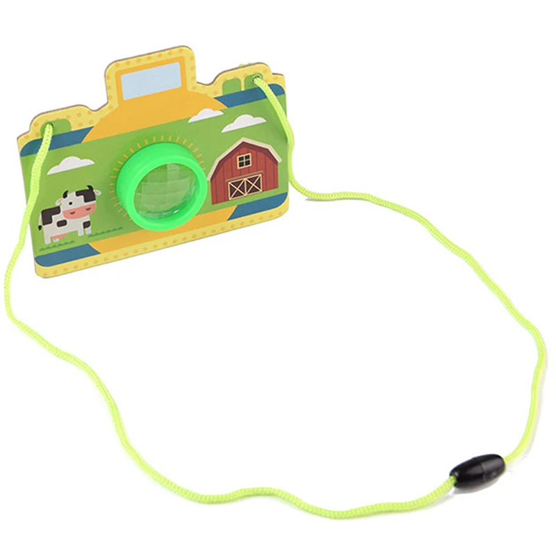 Причудливый мир камера калейдоскоп игрушка Детские забавные игрушки Детские Монтессори Обучающие Ранние развивающие игрушки лучший подарок - Цвет: green