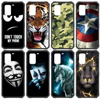 

GUCOON Silicone Cover for Ulefone Armor 7 6.3inch Case TPU Rubber Protective Phone Back Case Wolf Tiger Skull Bumper Shell