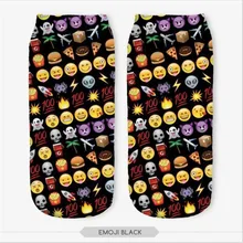 USUS-B6 носки с 3D принтом женские хлопковые унисекс короткие носки