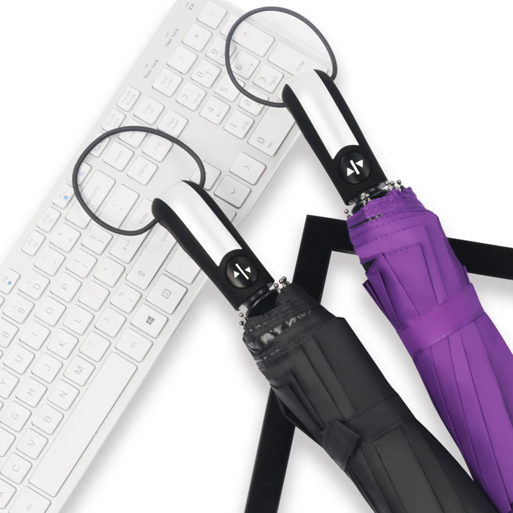 Windproof Travel Sunshade Umbrella Automatic Open Close Sun Protective Folding 10 Ribs Umbrella