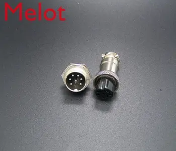 

50Pair=100Pcs GX16 GX16-7 7P 7Pin 16mm Male & Female Wire Panel Connector Circular Aviation Connector Socket Plug