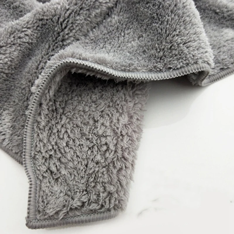 6PCS 500GSM 40X40Cm Super Thick Plush Edgeless Microfiber Towels Car Care Cleaning Cloths Microfibre Polishing Detailing Drying