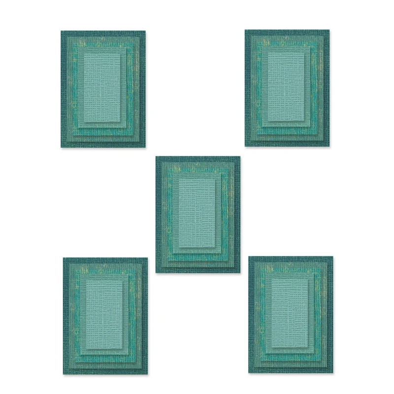 

New Metal Cutting Dies for 2021 Scrapbooking Accessories Paper Making Rectangle Label Embossing Frame Card Crafts No Stamps