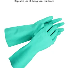 Кислотно-щелочестойкая рабочие перчатки к химие и маслу-упорный труд связанные в пучки u-клипсой бутадиен-нитрильный каучук защитный Перчатки