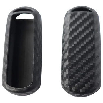 

2 Pack Silicone Carbon Fiber Pattern Car Key Case Cover Keychain for Smart Mazda MX-5 2 3 5 6 CX-3 CX-5 CX-9 Accessories Fob She