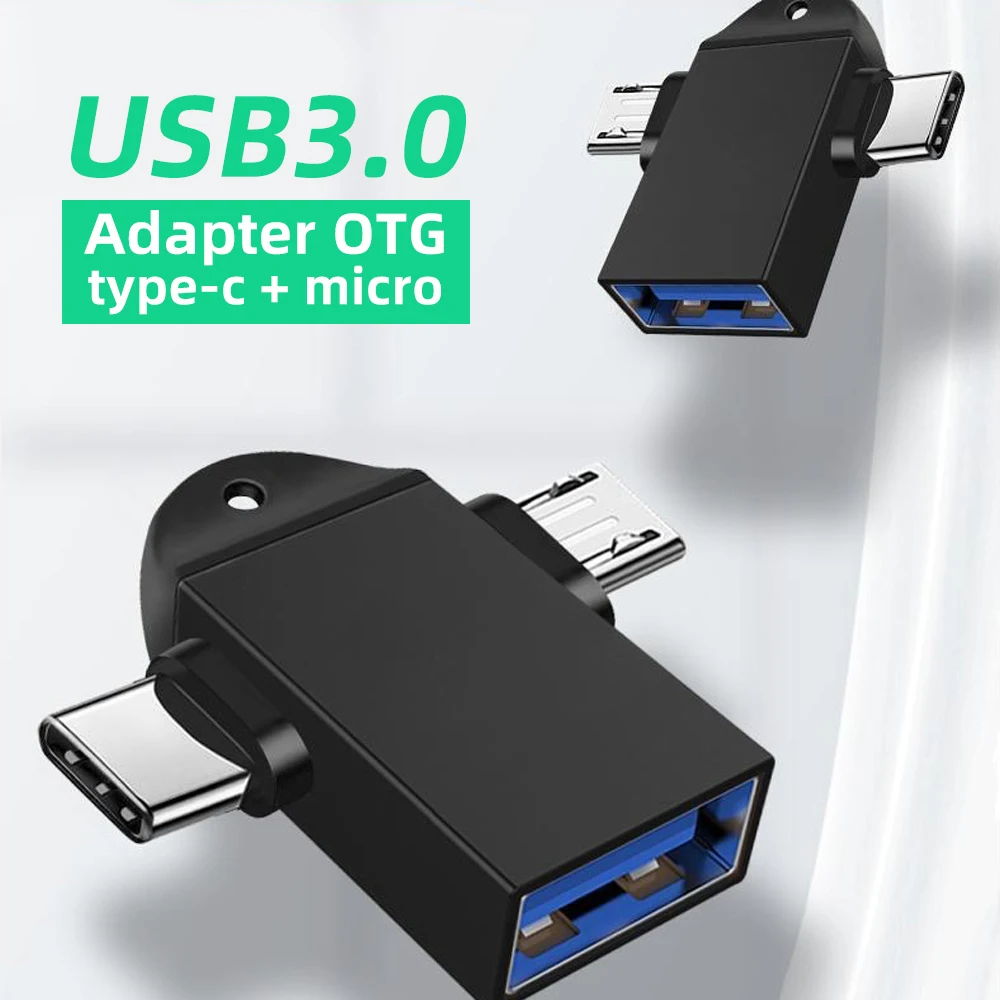 OTG Тип C и микро адаптер 2 в 1 Otg Usb конвертер 3 0 флэш диск мышь разъем для смартфона