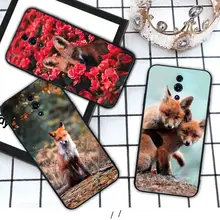 Fox and flowers Animal friends Silicone phone cover case for OPPO A5 A9 2020 A7X reno 2 ace 3 pro realme 3 5 PRO funda