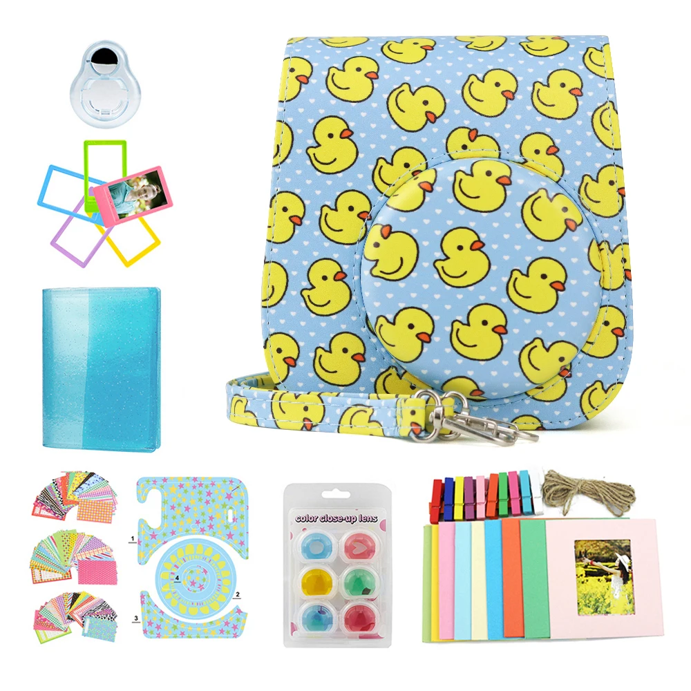 

CAIUL Accessorie bundle Compatible with Fujifilm Instax Mini 11 Instant Camera Included camera case and more-Yellow duckling