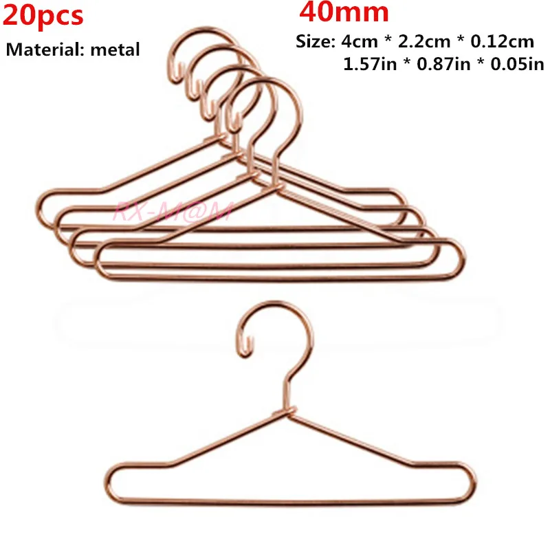 NUOBESTY Set 5 Grucce In Legno Miniatura Per Vestiti Di Bambole, Appendini Per Bambole, Espositore Giocattolo