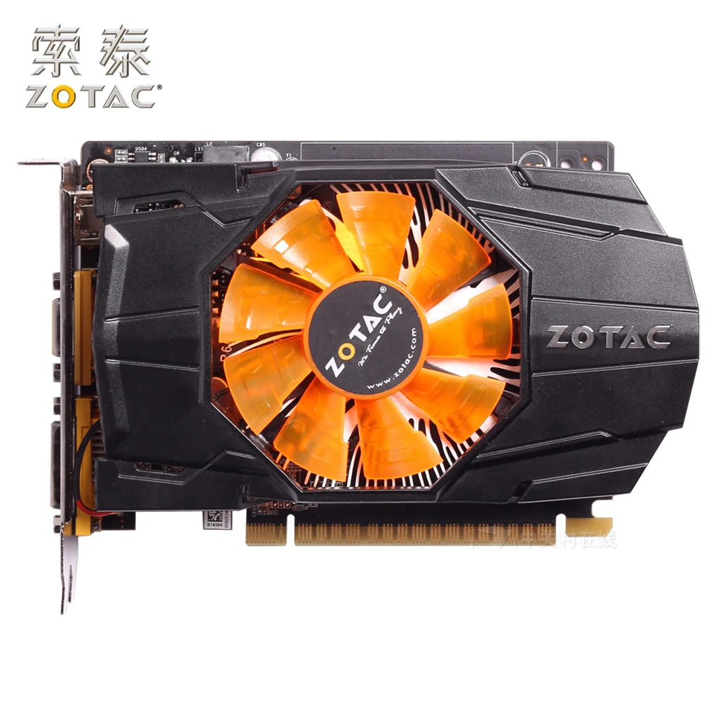 Оригинальные графические карты ZOTAC GeForce GTX 650 1GD5 PC для NVIDIA GTX600 GTX650 1G видеокарта 128