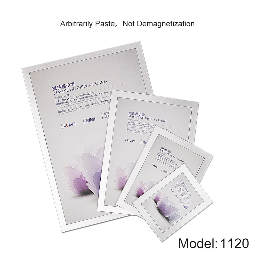 sviao A4 Self-Adhesive Magnetic Frame Wall Mounted PVC Poster Display Board Picture Frame Sign Holder