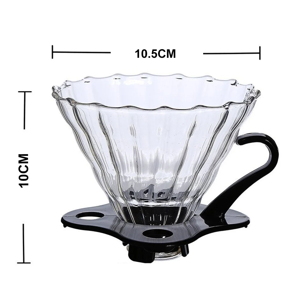 Coffee Dripper Coffee Filter Portable Reusable with Base Glass Home Use Travels Red Wine Coffee Funnel Kitchen Tool Baskets Coffee Dripper Coffee Filter Portable Reusable with Base Glass Home Use Travels Red Wine Coffee Funnel Kitchen Tool Baskets