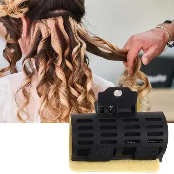 

4pcs Hairdressing Hair Clip High Temperature Resistant Clip Perm Clip with Thermal Insulation Cotton Pad