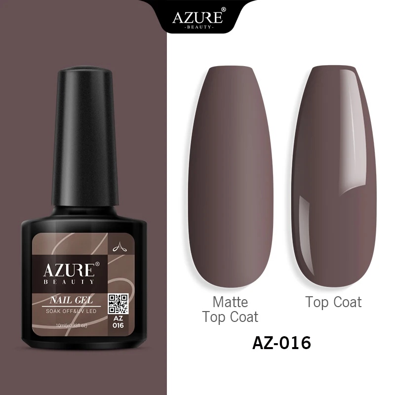Azure beauty Гель-лак полуперманентный замачиваемый УФ/светодиодный Гель-лак розового цвета с матовым эффектом Гель-лак для нейл-арта маникюра - Цвет: AZ-016