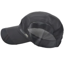 Модная мужская летняя спортивная бейсболка козырек для бега темно-серая