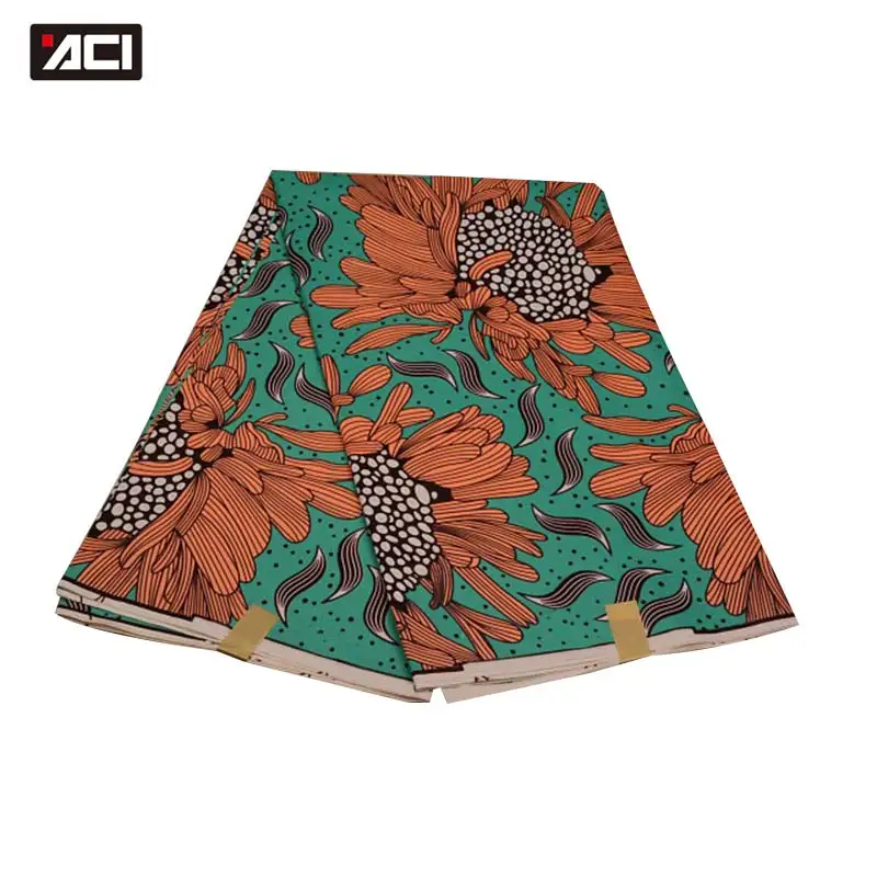 ACI африканская восковая печатная Ткань 6 ярдов Анкара нигерийский воск Tissu Африканский батик ткань пэчворк для вечерние платья