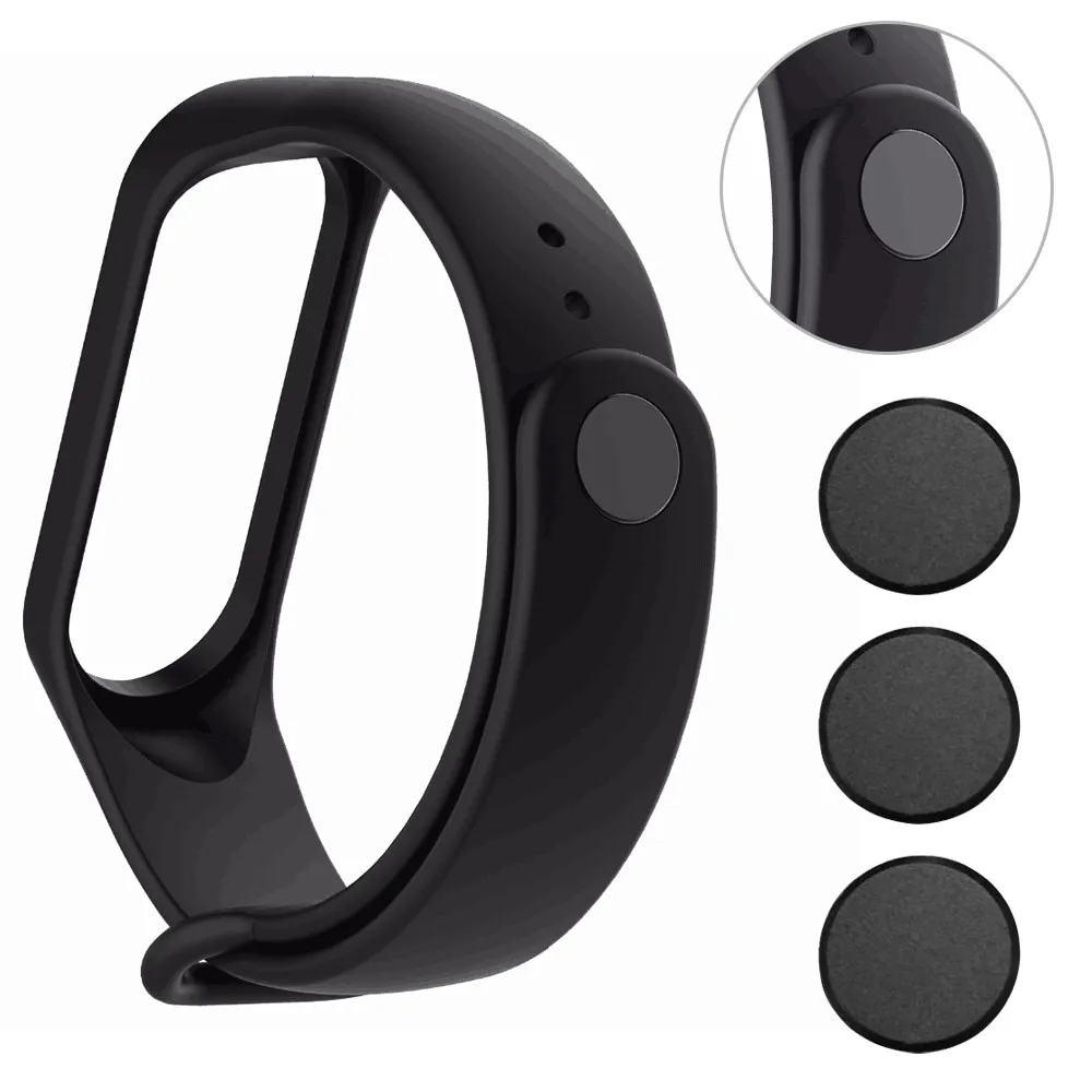 5pcs Mi Band 3 ремешок с пряжкой 4 Замена кнопки для Xiaomi band стильных высокого качества |