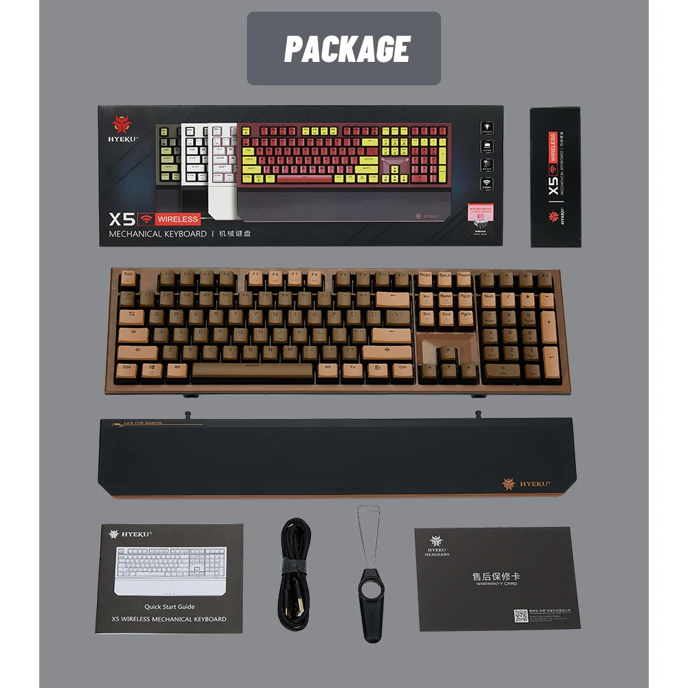 Hexgears X5 Mechanical Gaming Keyboard 108 Keys, Kailh Box Rose 並行輸入品 Hexgears X5 Wireless Mechanical Keyboard with Kaihl BoxSwitch