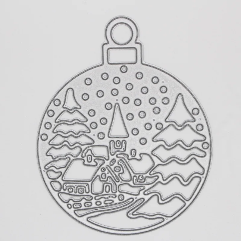 

2019 New Christmas pendant metal Cutting Dies Stencils for DIY Scrapbooking stamping Die Cuts Paper Cards craft dies