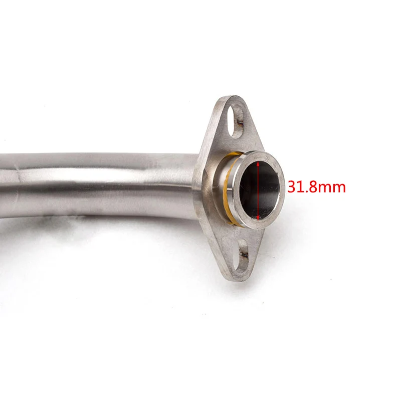 Выхлопная система для Yamaha NMAX155 NVX155 AEROX155 NMAX125 мотоциклетный коллектор Mid Pipe slip on 51 мм выхлопная труба из нержавеющей стали