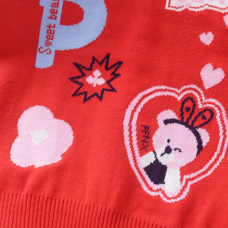

Korean-style GIRL'S Sweater 2019 Autumn And Winter New Style Children Long Sleeve Crew Neck Sweater 2-7-Year-Old GIRL'S Sweater