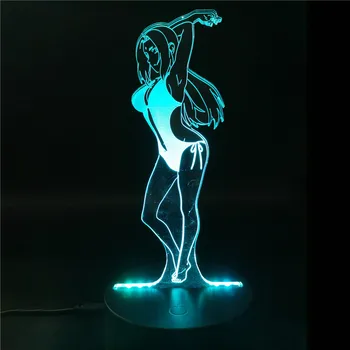 

HY 2020 Customize Anime Naruto 3d Night Light Kids Led Night Light for Children Battery Power Usb Lamp Dropshipping