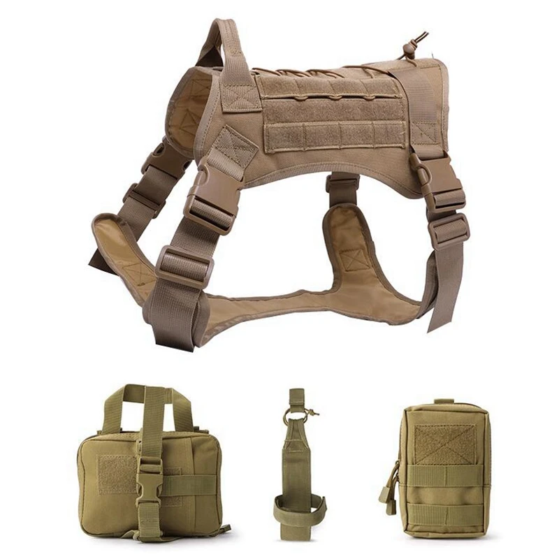 K9 Dog Vest Molle Dog Hunting Clothes Outdoor Load Jacket Gear Dog Training Molle Vest Hunting