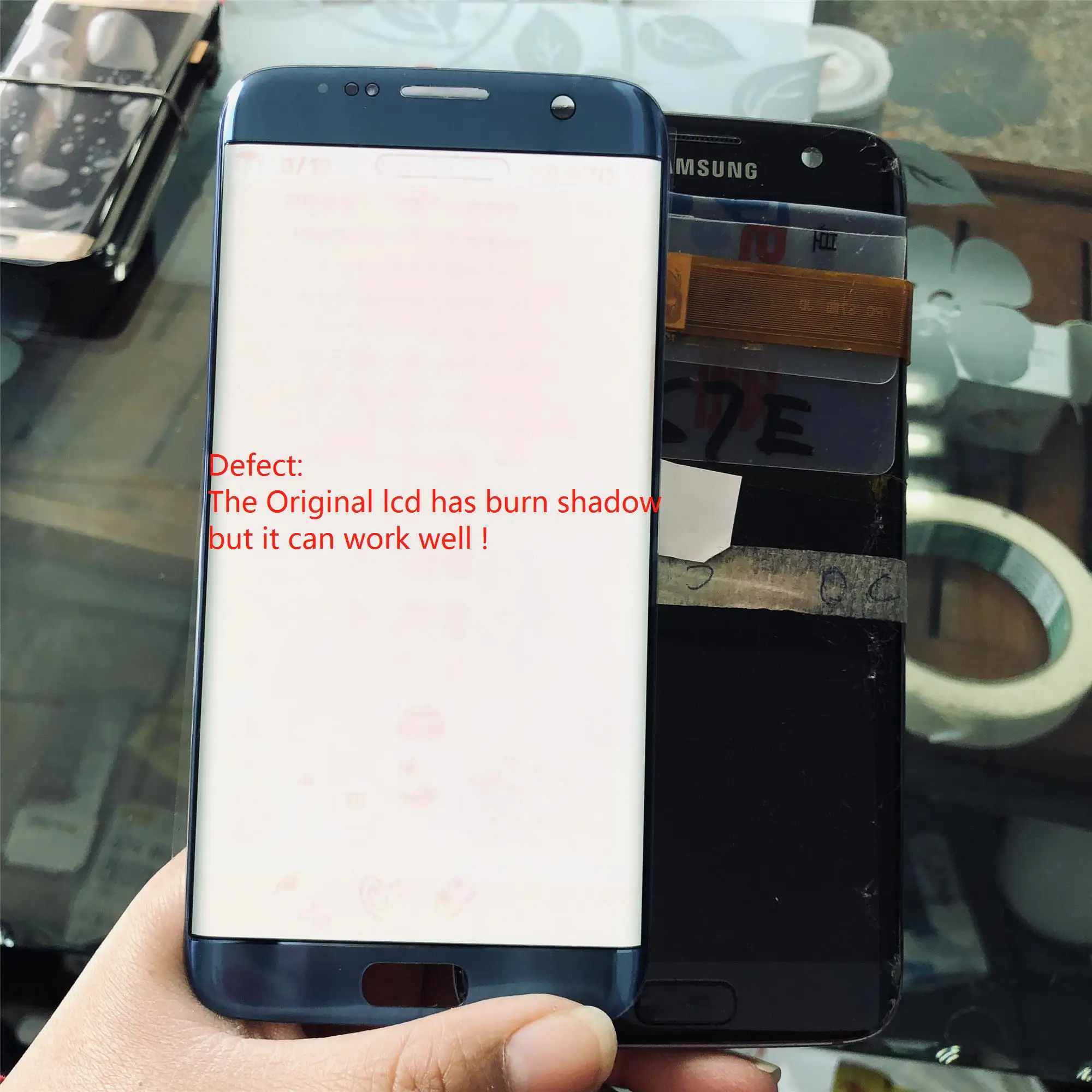 5 ''SUPER AMOLED дисплей с рамкой для SAMSUNG Galaxy s7 edge G935 G935F сенсорный экран дигитайзер +