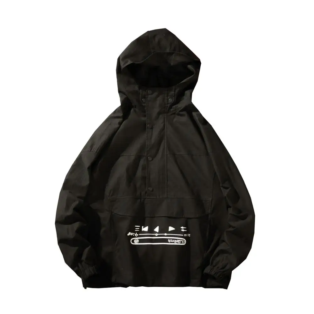 Mens Jackets and Coats Autumn Hip hop Pocket Hooded Jacket Men Bomber street Jacket Teen Top Jackets for Men Streetwear