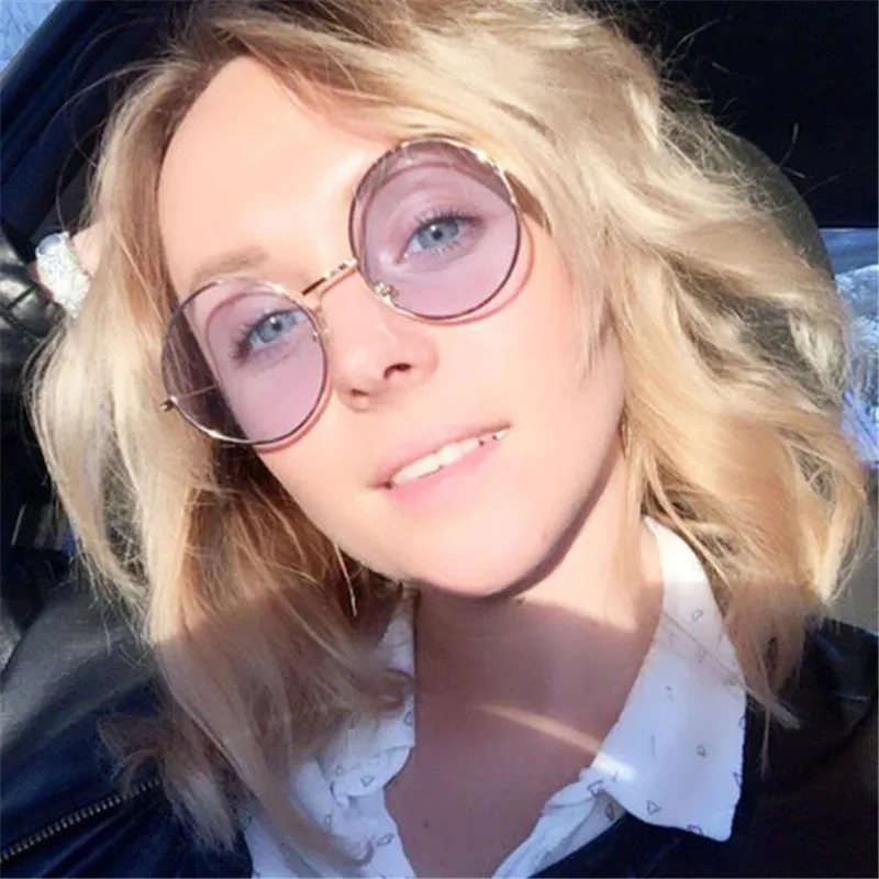 

Classic Round Men Sunglasses Women Eyewear Metal Frame Retro Sun Glasses Female Hip Hop Eyeglasses Shades Oculos De Sol Male