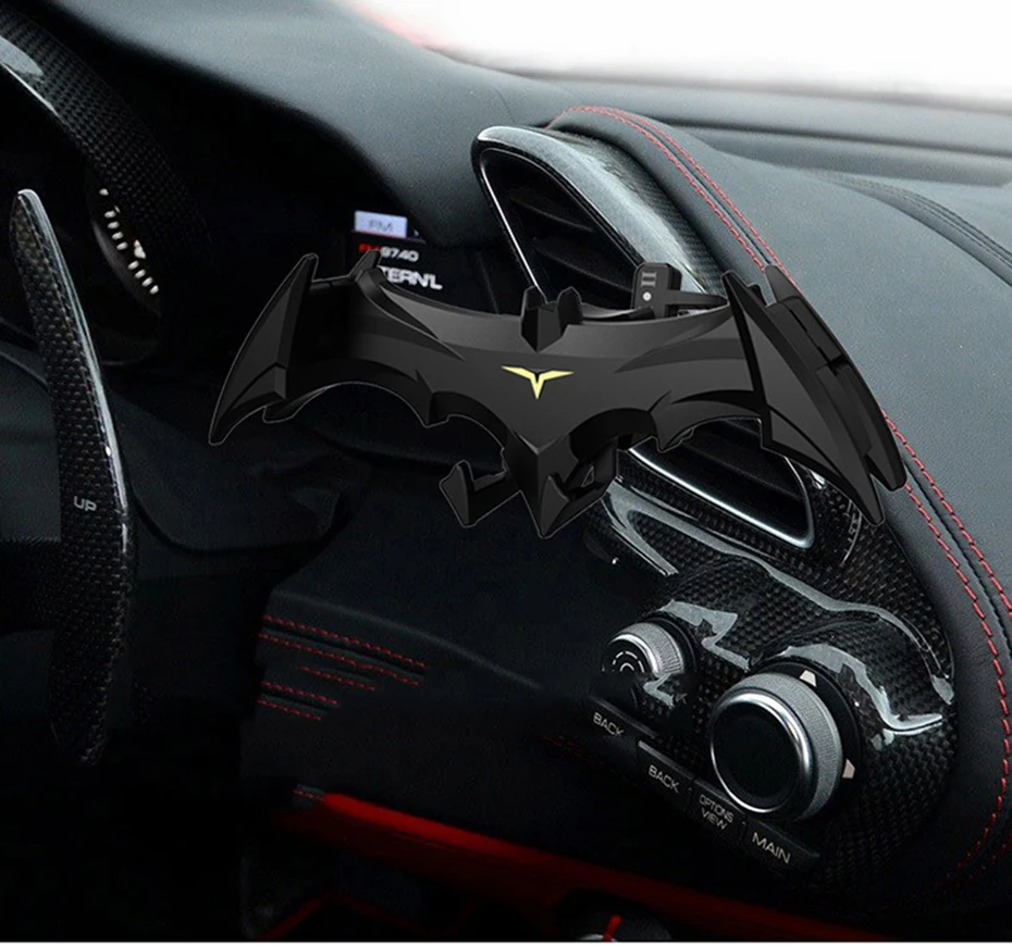 NEW Design Cool Bat Car Air Vent Phone Holder for Samsung Xiaomi iPhone Universal Gravity Stand Phone Support Holders in Car