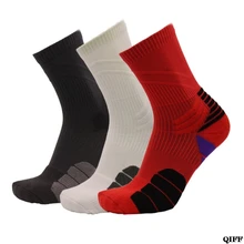 3 пары, Мужские Спортивные Компрессионные спортивные баскетбольные полотенца, нескользящие носки