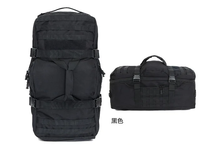 75L нейлон 900D большой многоцелевой Спорт на открытом воздухе тактический рюкзак Кемпинг Туризм альпинистский рюкзак для альпинизма спортивная сумка - Цвет: black