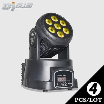 

7Led Moving Head Lights For Stage Lighting With Rgbw Wash Effect By Dmx Control For Party Show Dj Disco