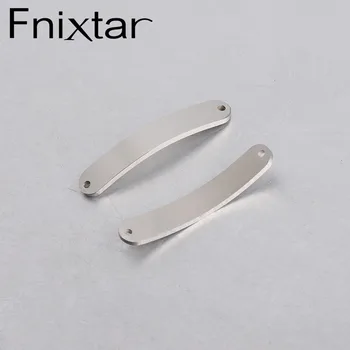 

Fnixtar Two Hole Connectors Mirror Polish Stainless Steel Bend Blank Charms DIY Jewelry Making Findings 6*35mm