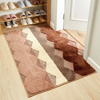 

Low Profile Entrance Rug Welcome Non Slip Living Room Absorbent Door Mat Bathroom Bedroom Free Cut Indoor Entryway Anti Dust