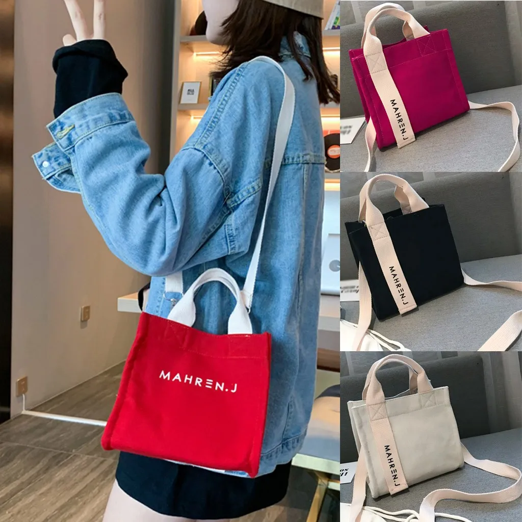 Экологический холст, сумка-тоут, модная женская одноцветная, простой стиль, многоразовая сумка для покупок, сумки через плечо, сумки bolsa reutilizable#57