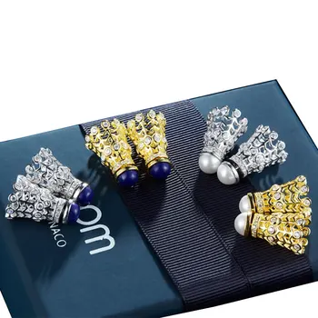

Micro Pave Badminton Earrings Personalized Crystal Badminton Dangle Earrings Sports Hobby Jewelry Badminton Fan Mom Gift