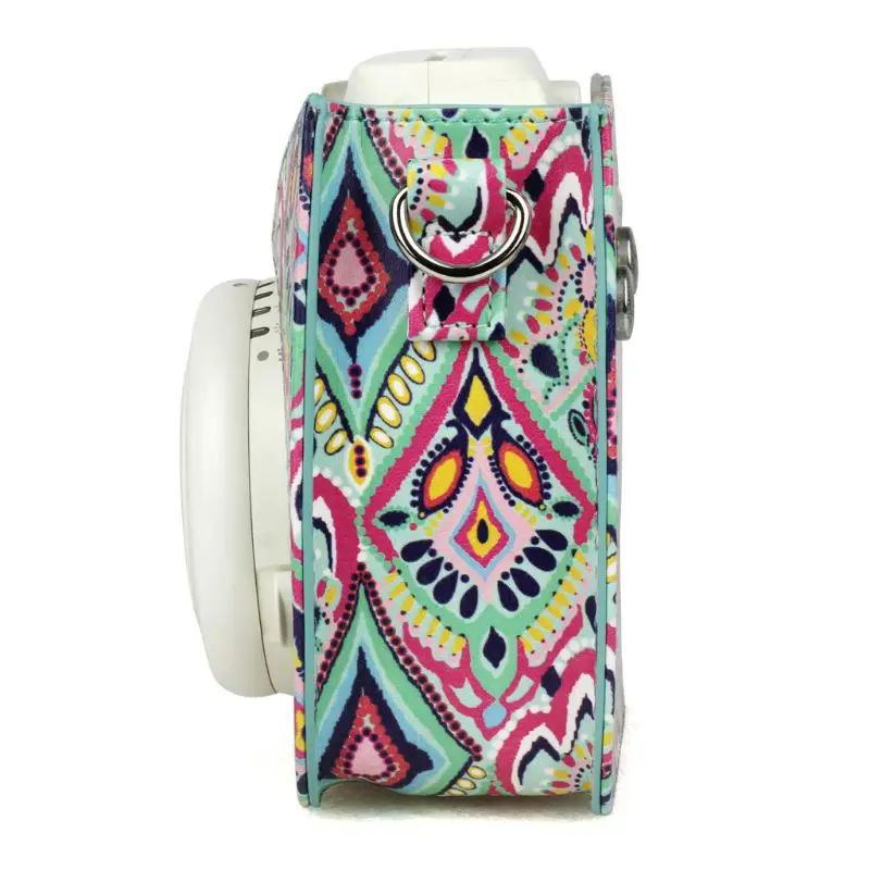 Colorful Rhombic National Style Camera Bag Case Cover with Shoulder Strap For Fujifilm Instax Mini 9 Mini 8 Mini 8+ Camera