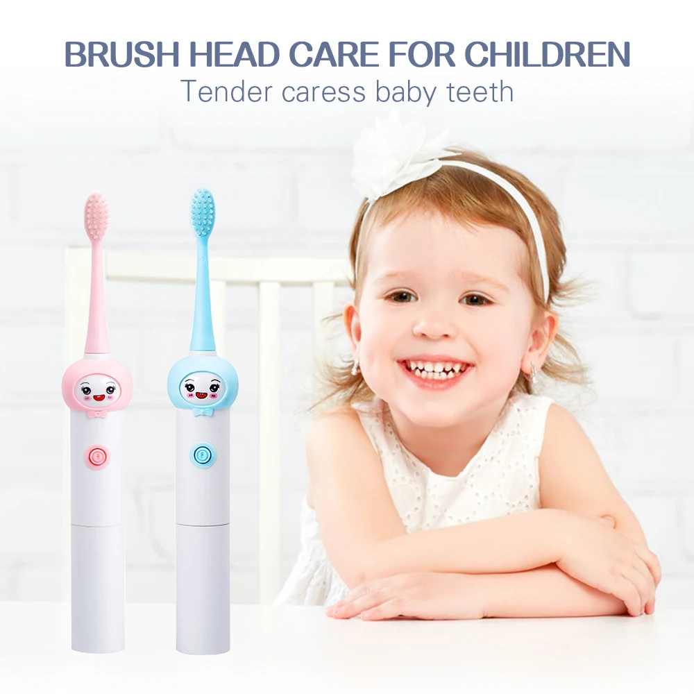 Children Sonic Electric Toothbrush USB Rechargeable Cartoon Pattern Brush Teeth With Replacement Head For Kids 3-12 year Children Sonic Electric Toothbrush USB Rechargeable Cartoon Pattern Brush Teeth With Replacement Head For Kids 3-12 year