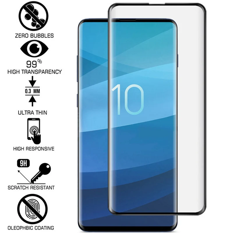 5D полный Клей протектор экрана мобильного телефона для samsung s10e s10 plus защитное стекло безопасности на Galaxy ys10 s 10 e стекло