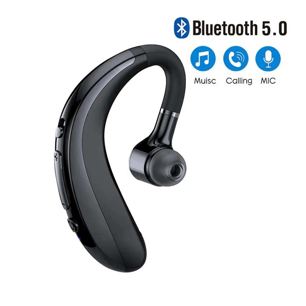 Bluetooth Earphones headphones Handsfree Earloop Wireless headset Drive Call Sports With Mic For All Smart Phones | Электроника