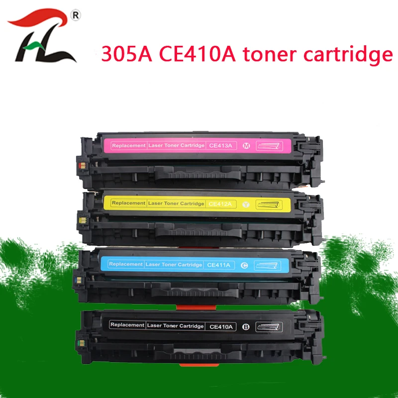 Совместимый тонер-картридж 305A CE410 CE410A CE411A CE412A для HP laserJet Enterprise 300 цветов M351 M375nw 400