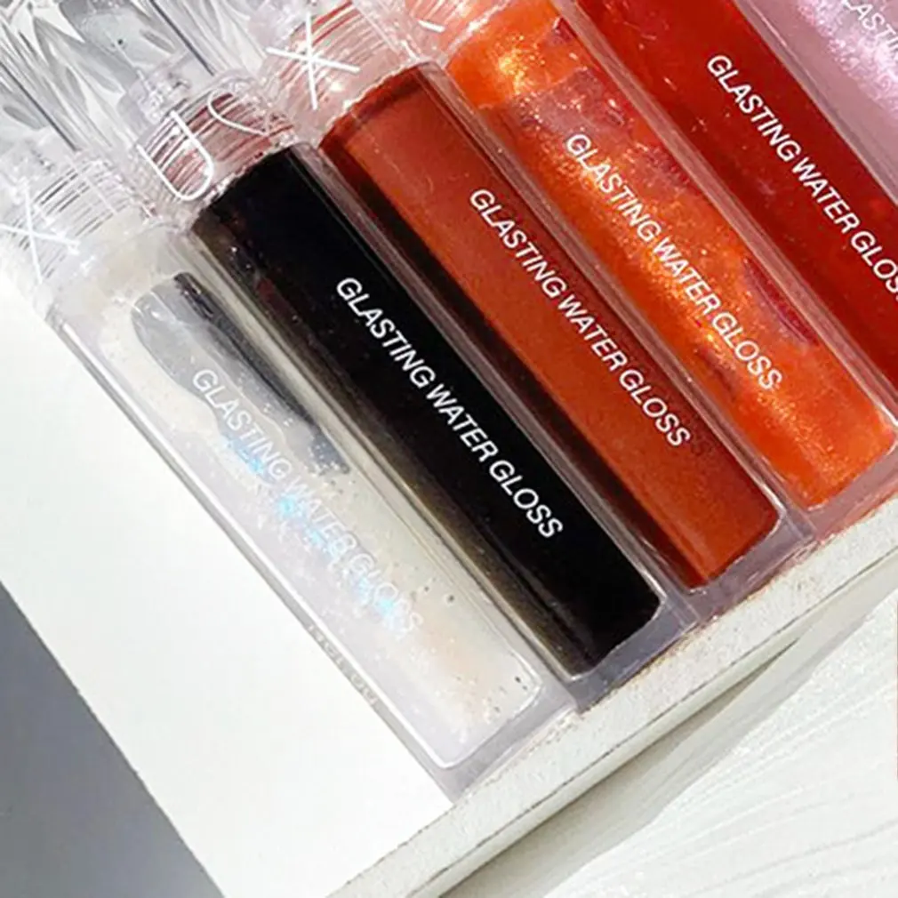 

Mirror Water Gloss Lip Glaze Lip Gloss Transparent Glass Lip Gloss Gentle Moisturizing Full Lip Gloss